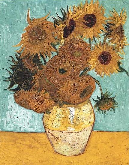 Vincent Van Gogh Vase with Twelve Sunflowers France oil painting art